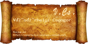 Vásárhelyi Csongor névjegykártya