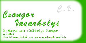 csongor vasarhelyi business card