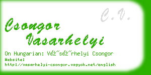 csongor vasarhelyi business card